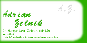 adrian zelnik business card