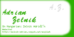 adrian zelnik business card
